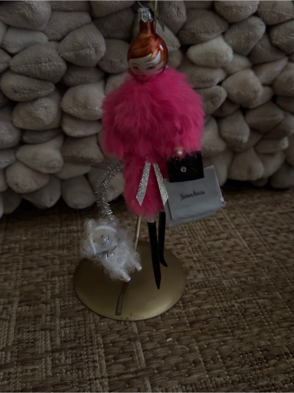 Neiman Marcus John Huras 2023 Glass Christmas Ornament with Stand - Picture 3 of 7